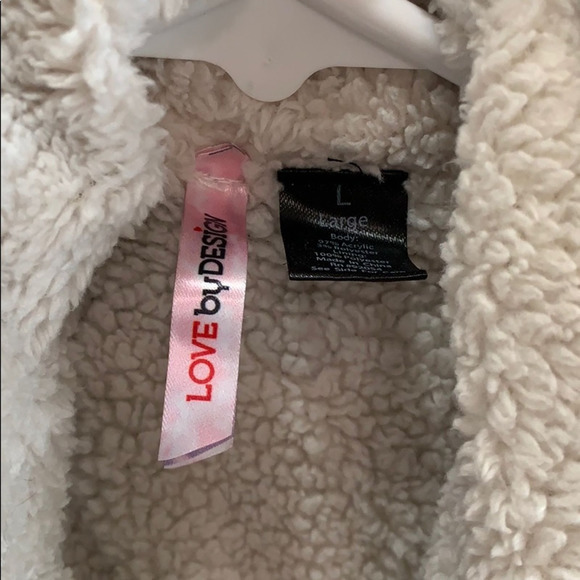 Sherpa lined sz LG sweater - Picture 2 of 4